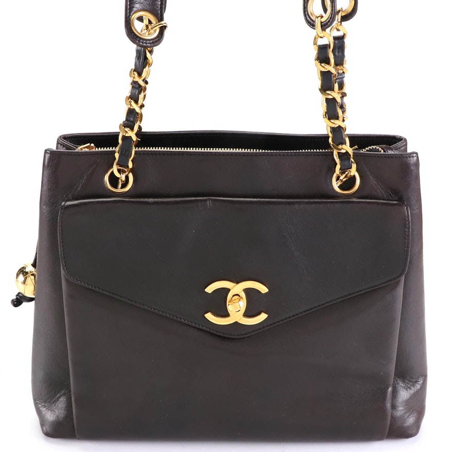 Chanel Leather Chain Strap Shoulder Bag