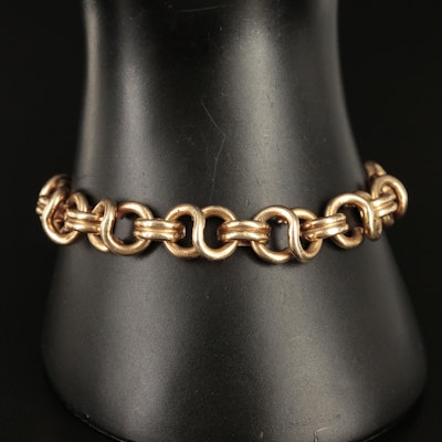 14K Gold Infinity Link Bracelet