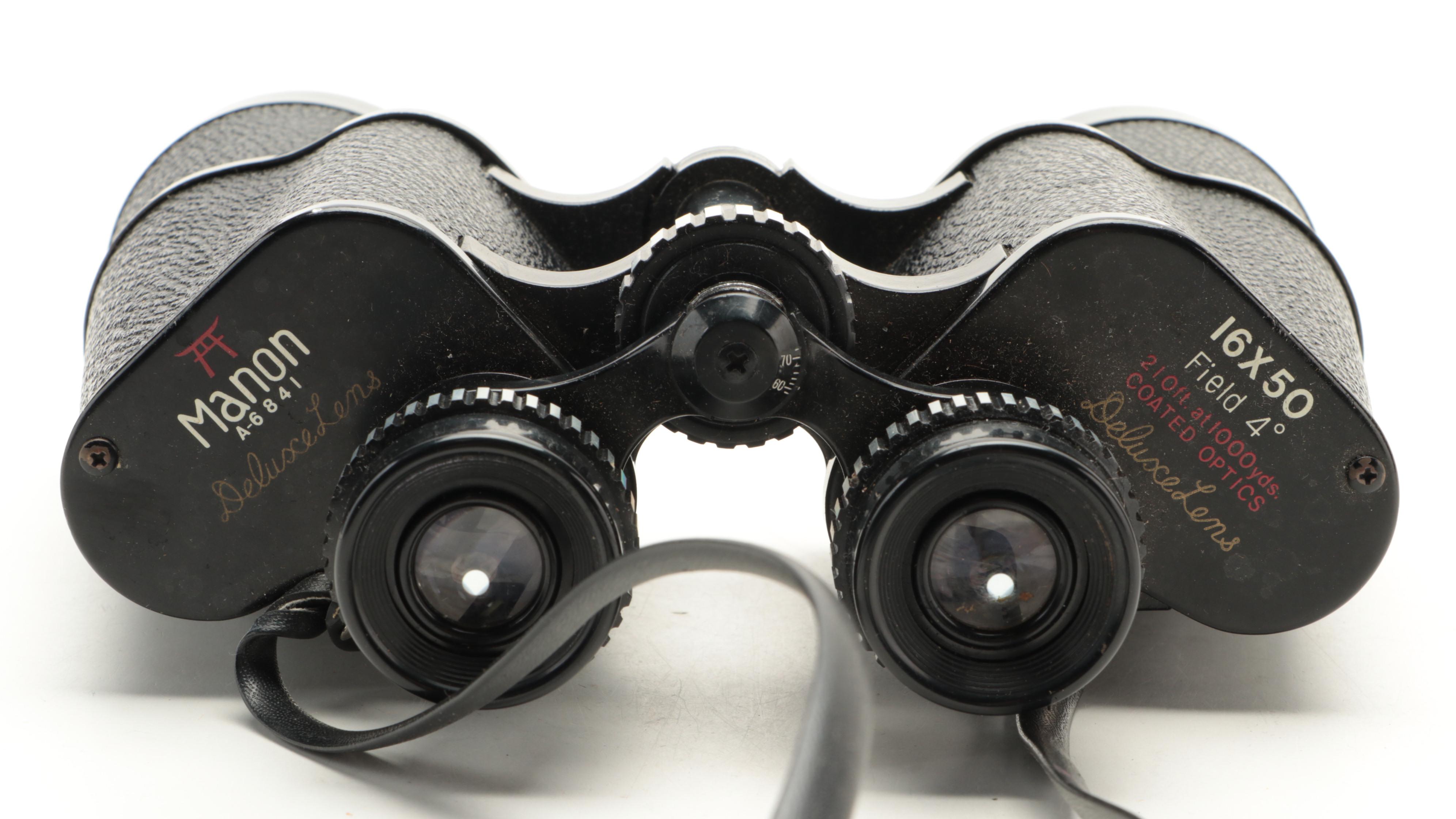 Manon Deluxe Lens Field Binoculars with Case EBTH