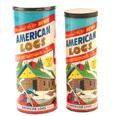 Hewn American Logs by Halsam Sets 815 and 805, Mid-20th Century