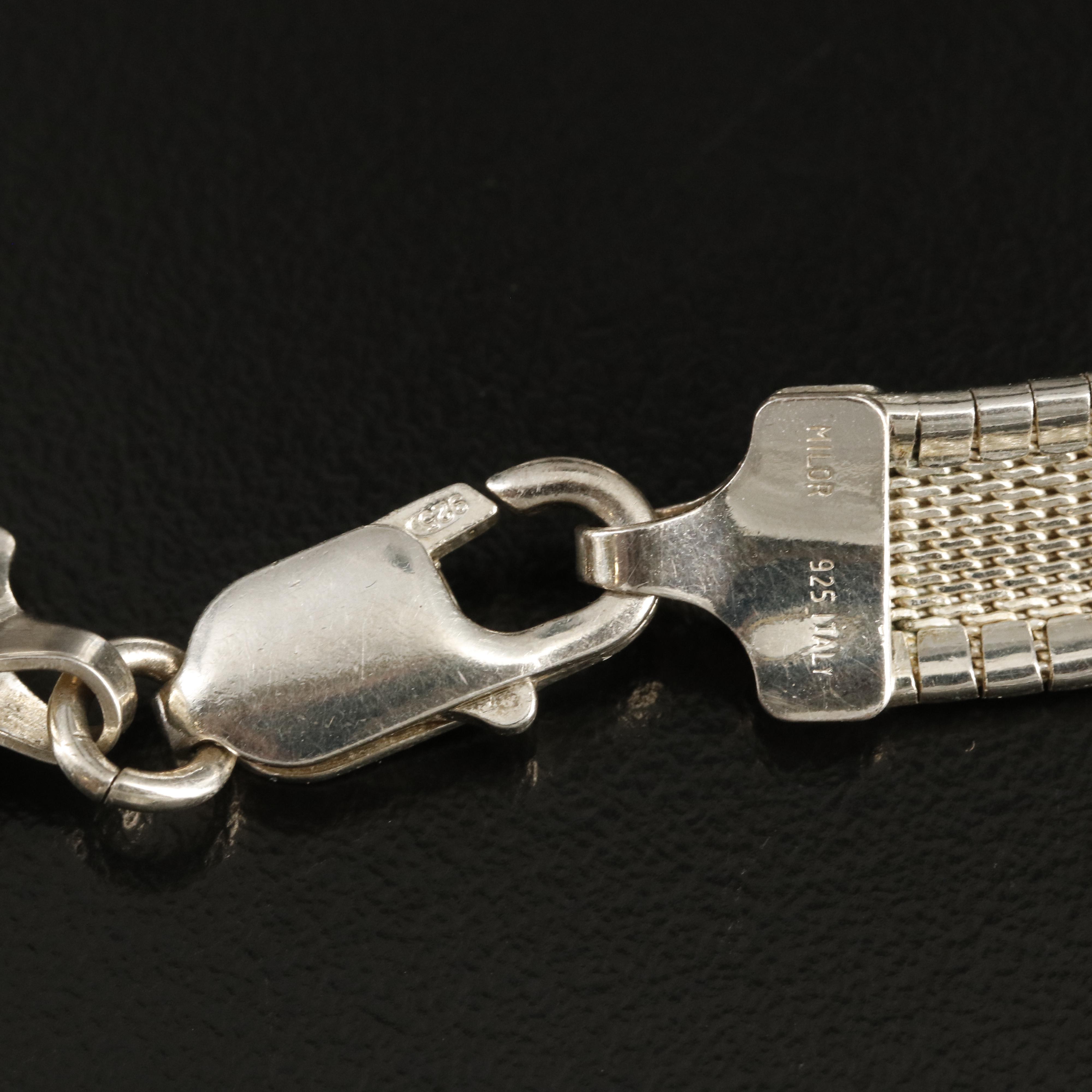 Italian Sterling Omega Chain Necklace EBTH