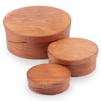Frye's Measure Mill Maple Bentwood Shaker Boxes