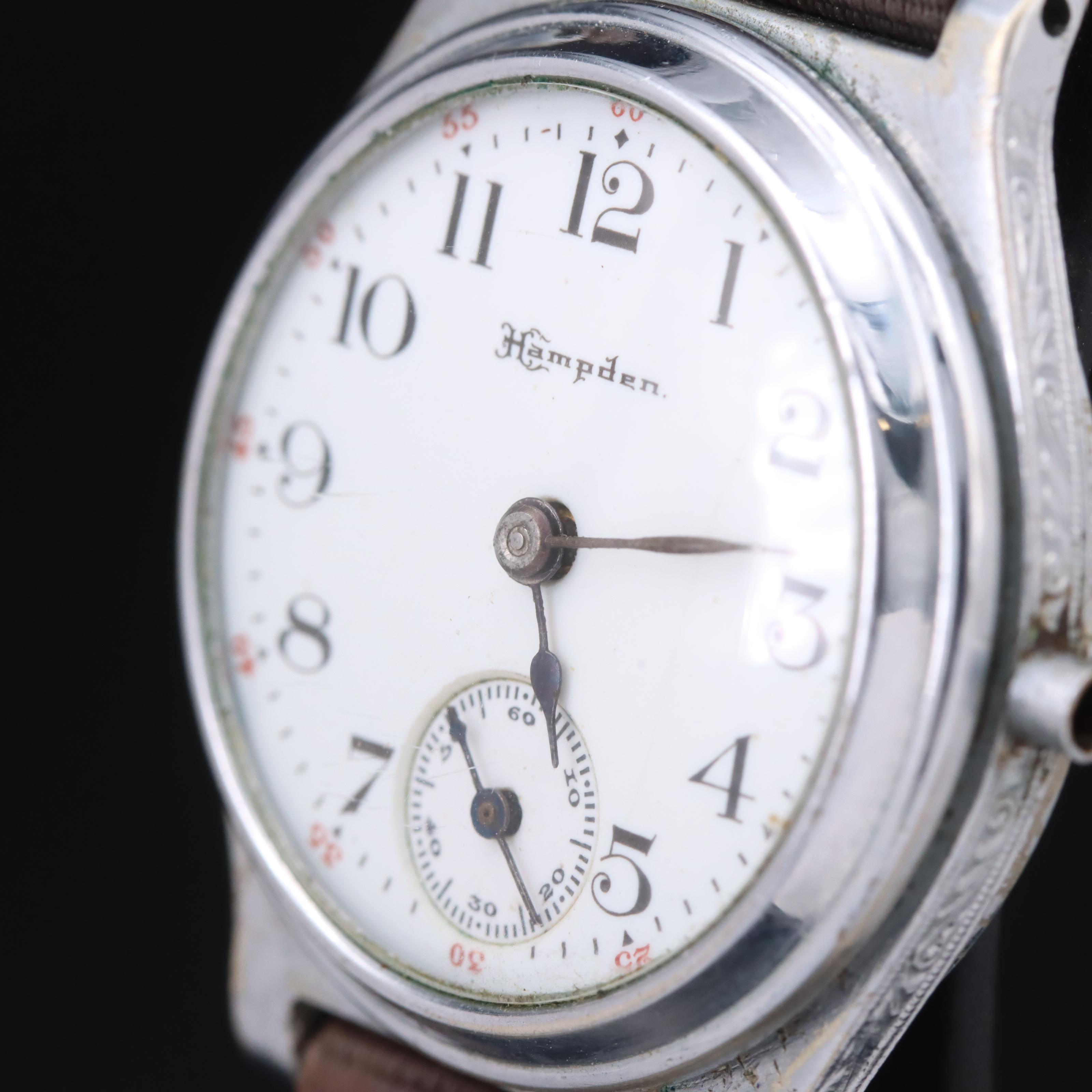 Vintage Hampden Pocket Watch Conversion EBTH