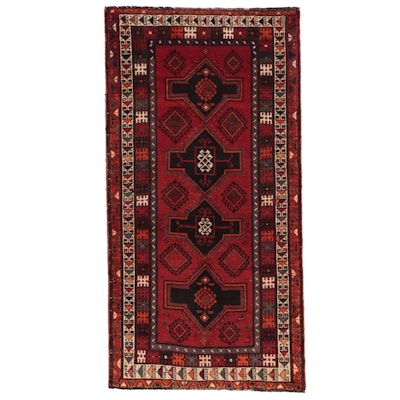 3'7 x 7'1 Hand-Knotted Caucasian Kazak Area Rug
