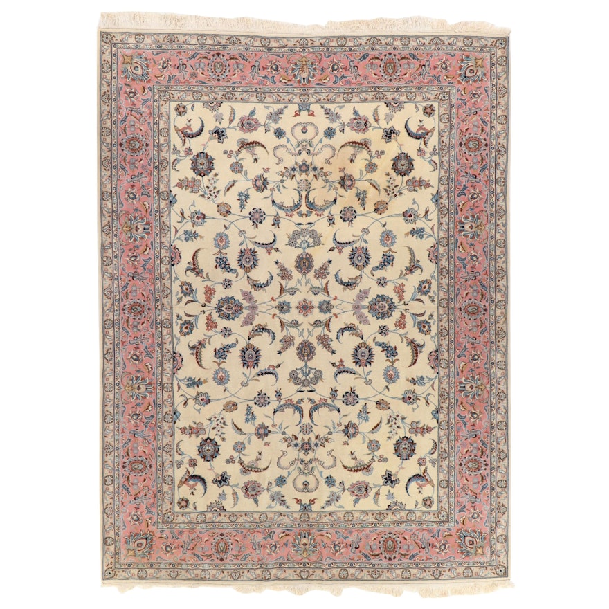 8'11 x 12'6 Hand-Knotted Romani-Persian Tabriz Room Sized Rug