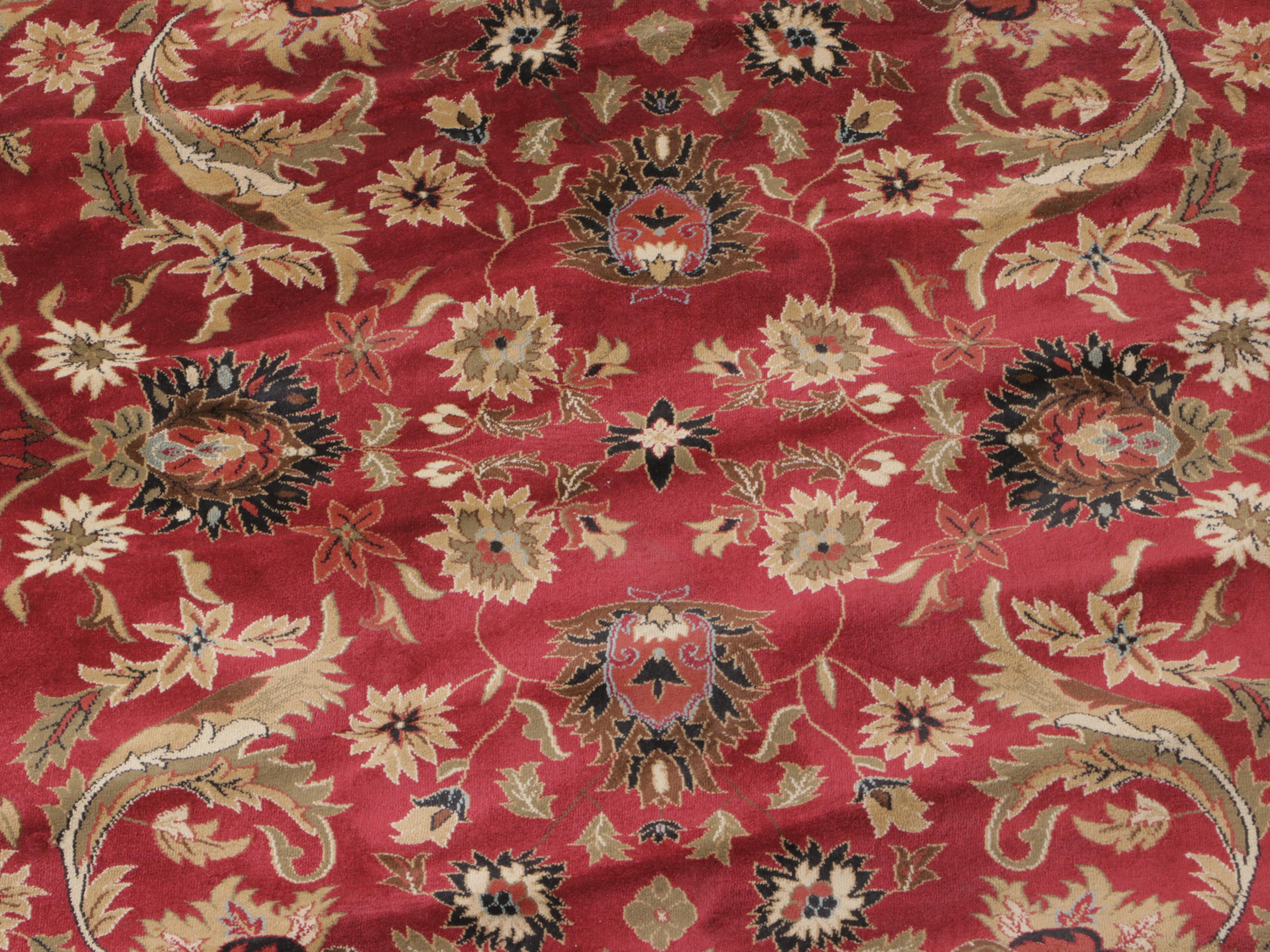 7-4-x-7-4-machine-made-persian-style-round-area-rug-ebth