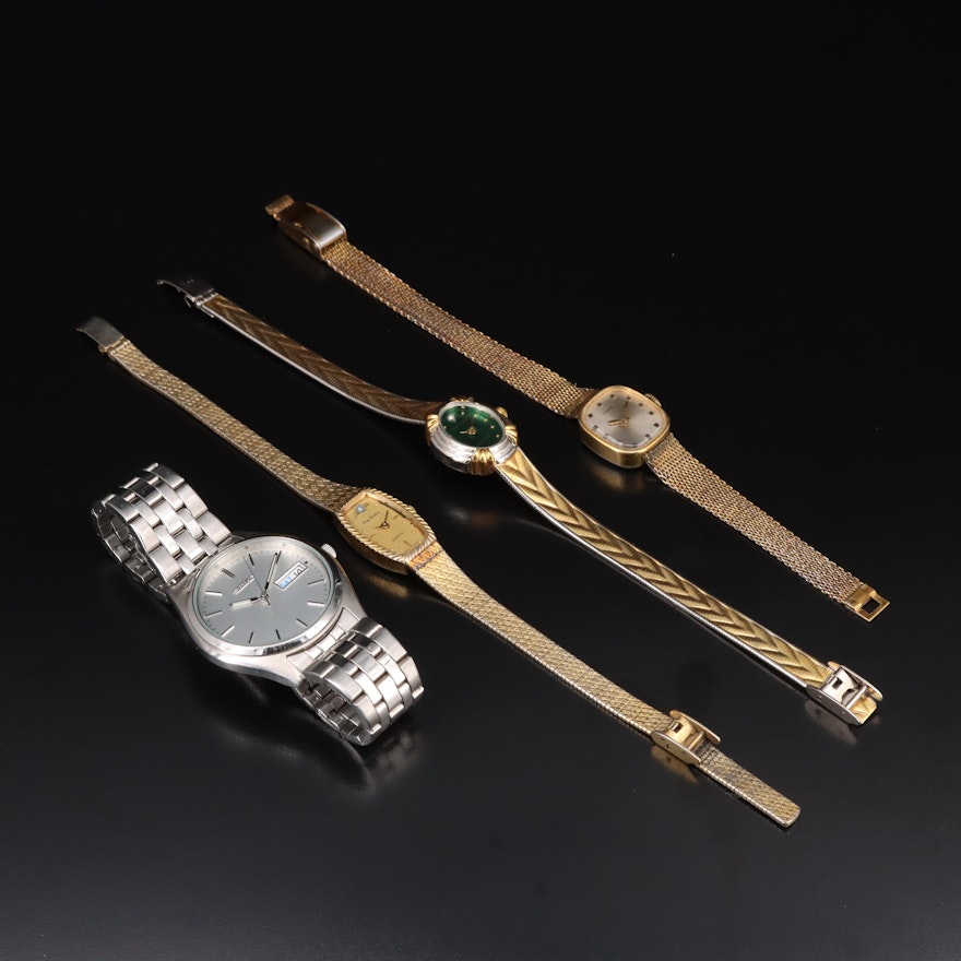 Quartet of Wristwatches Featuring Seiko