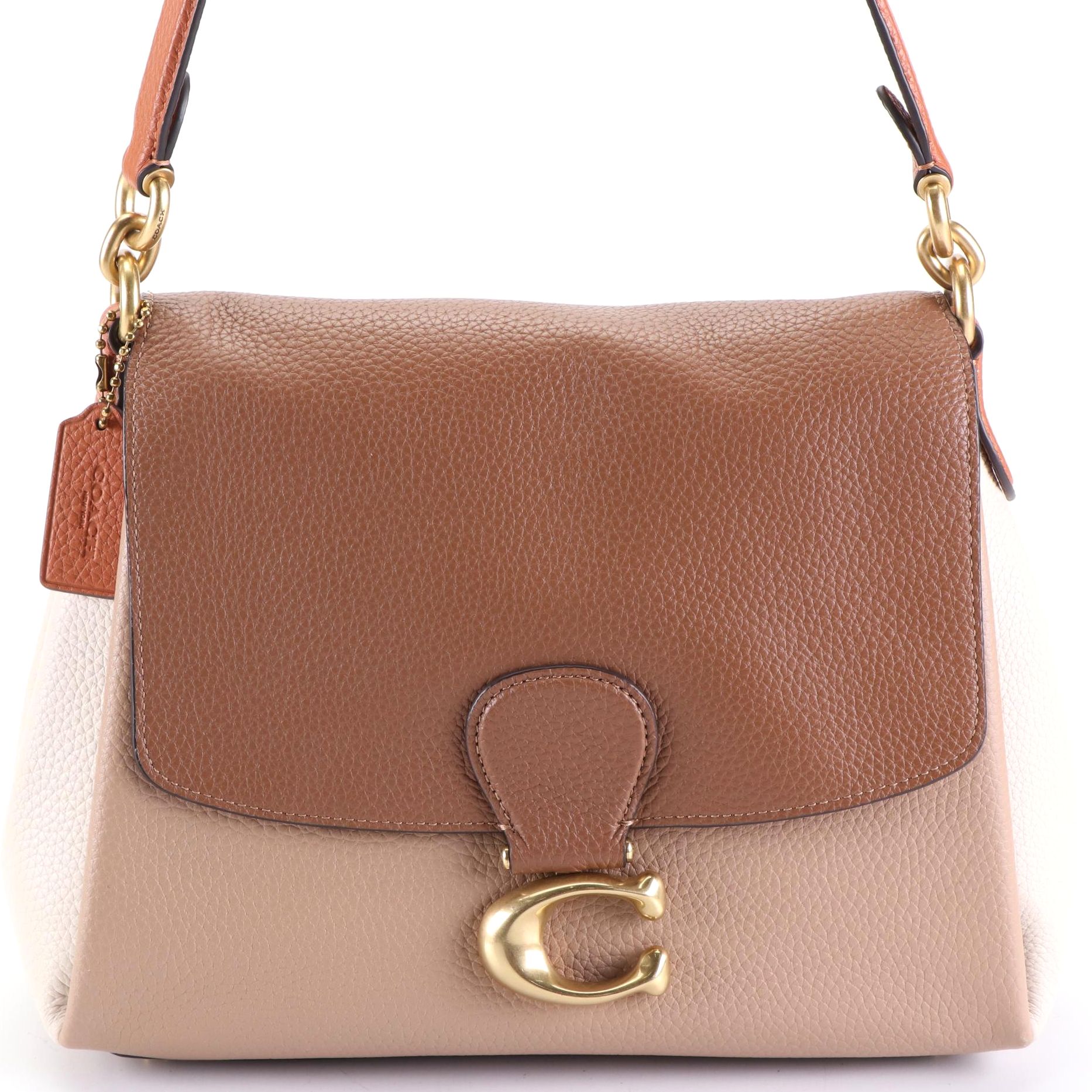 Coach May Shoulder Bag in Colorblock Grain Leather EBTH