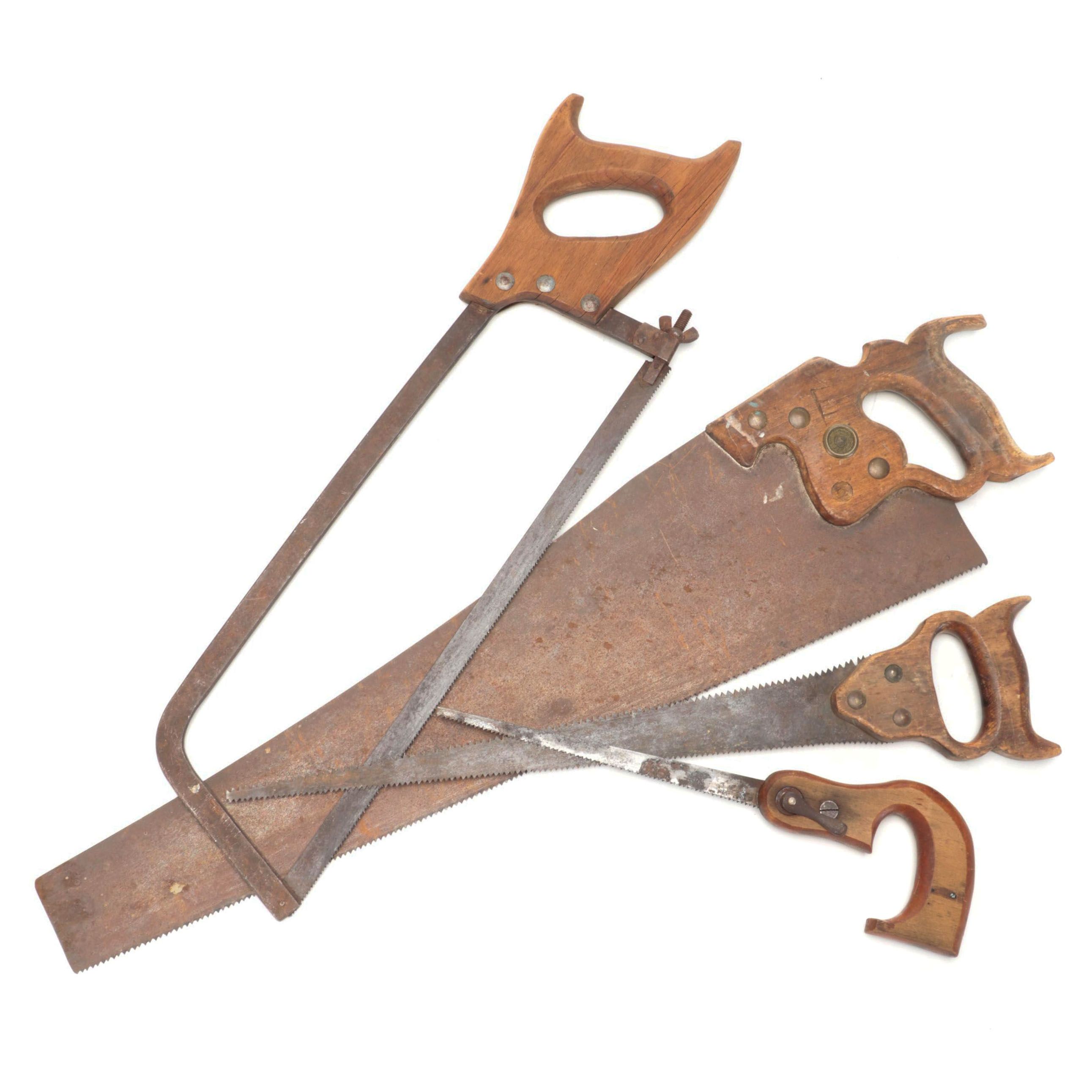 Frame Saw, Compass Saw, Crosscut Saw and Keyhole Saw EBTH