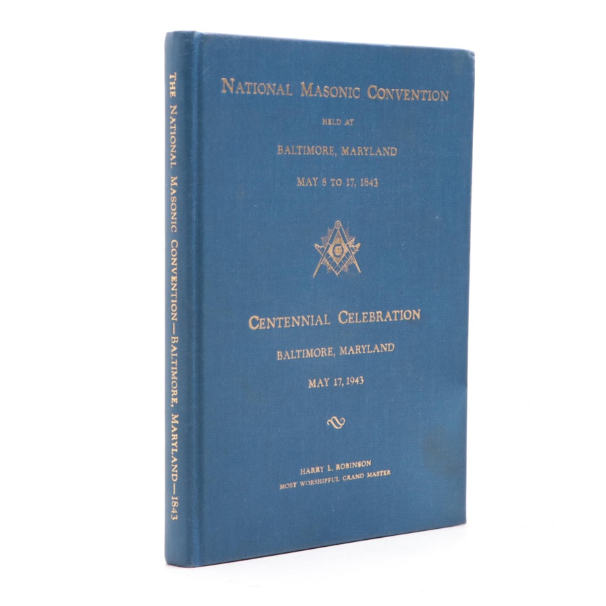 Multi-Signed "The National Masonic Convention: Centennial Celebration," 1943