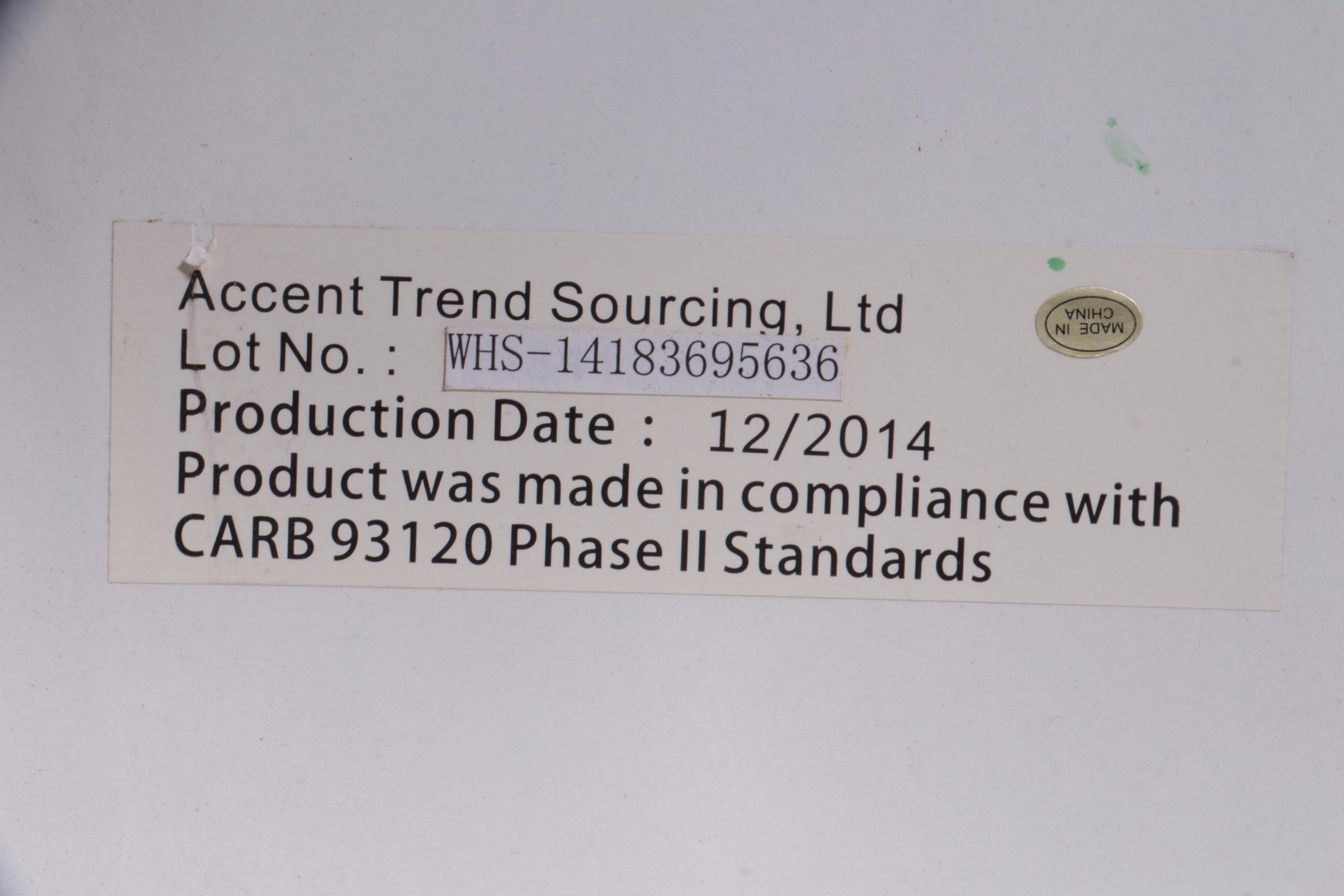 Accent Trend Sourcing Modernist Style Chrome and White Laminate Coffee