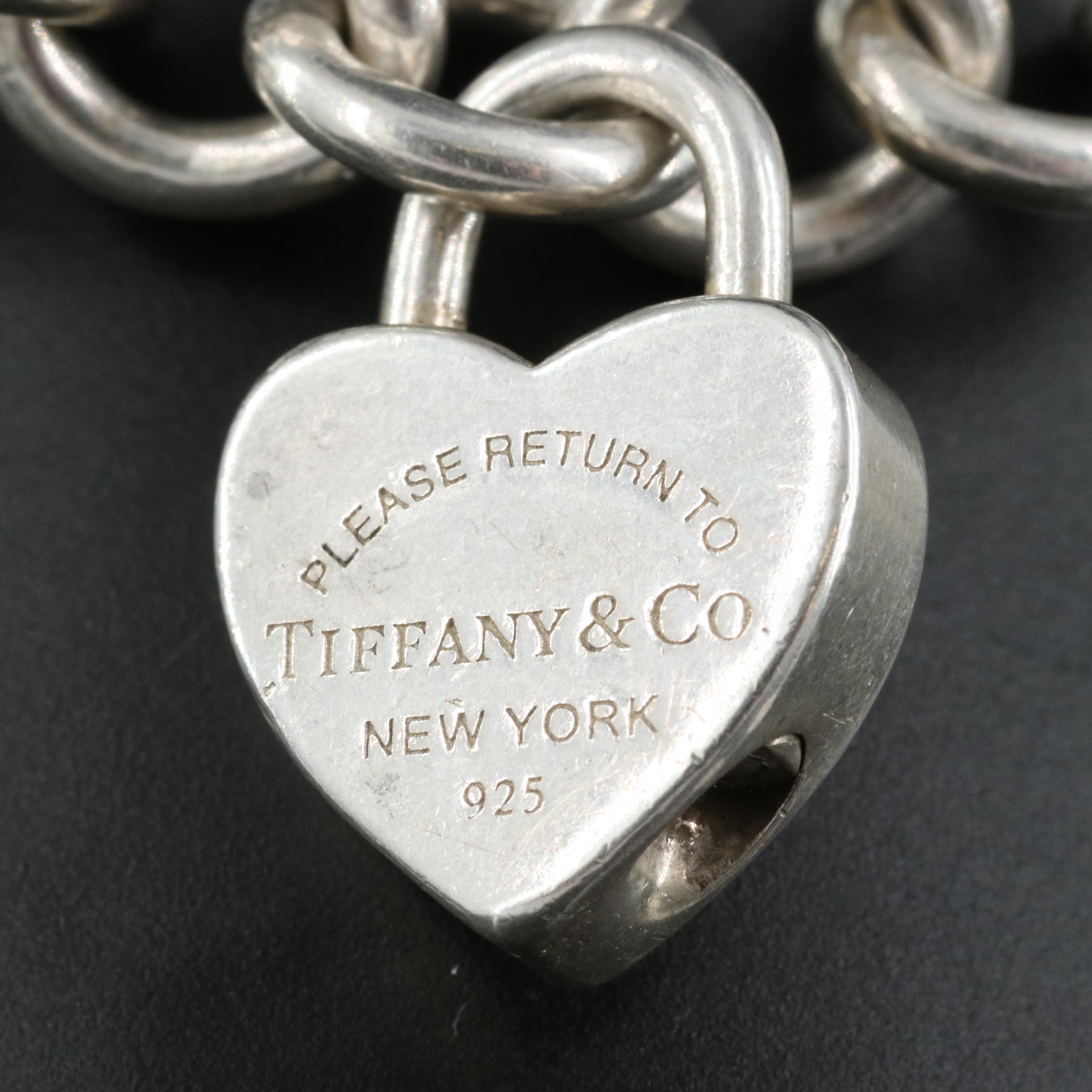 Tiffany & Co. Sterling "Return to Tiffany" Heart Lock Bracelet EBTH
