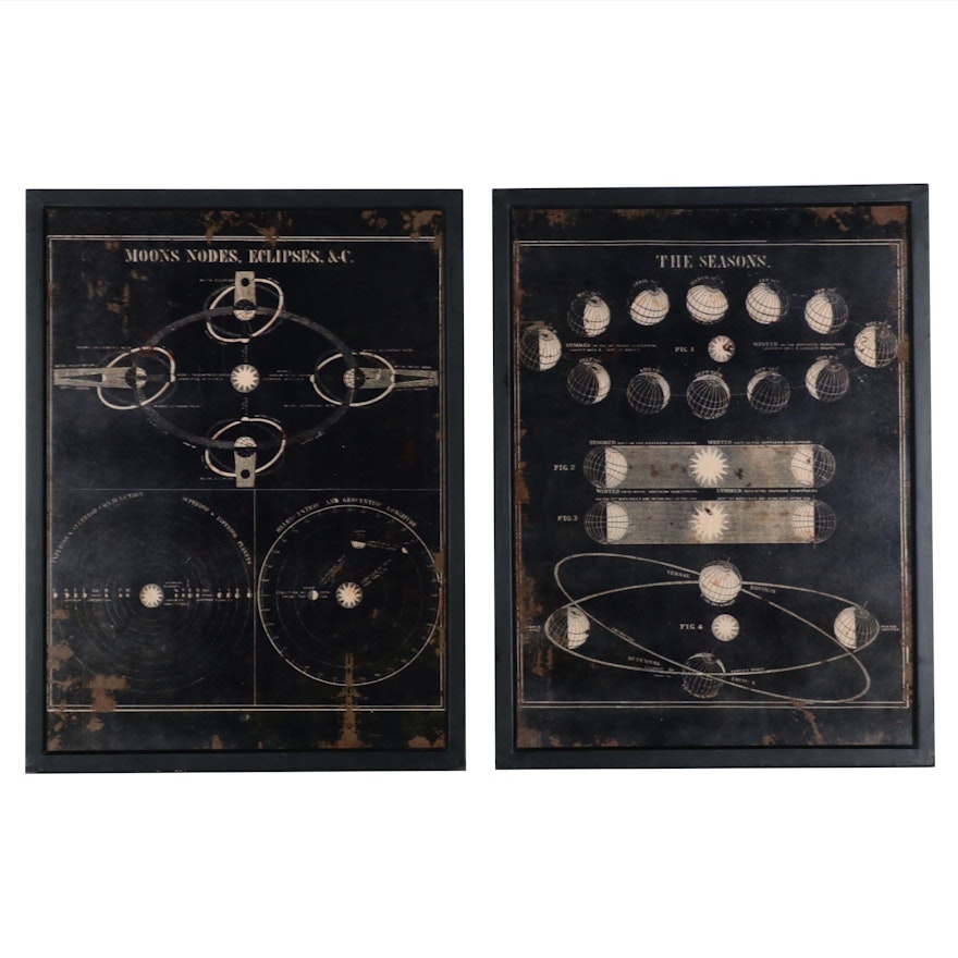 Giclées of Celestial Charts Including "The Seasons"