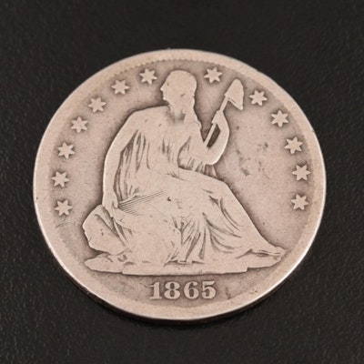 1865-S Seated Liberty Half Dollar
