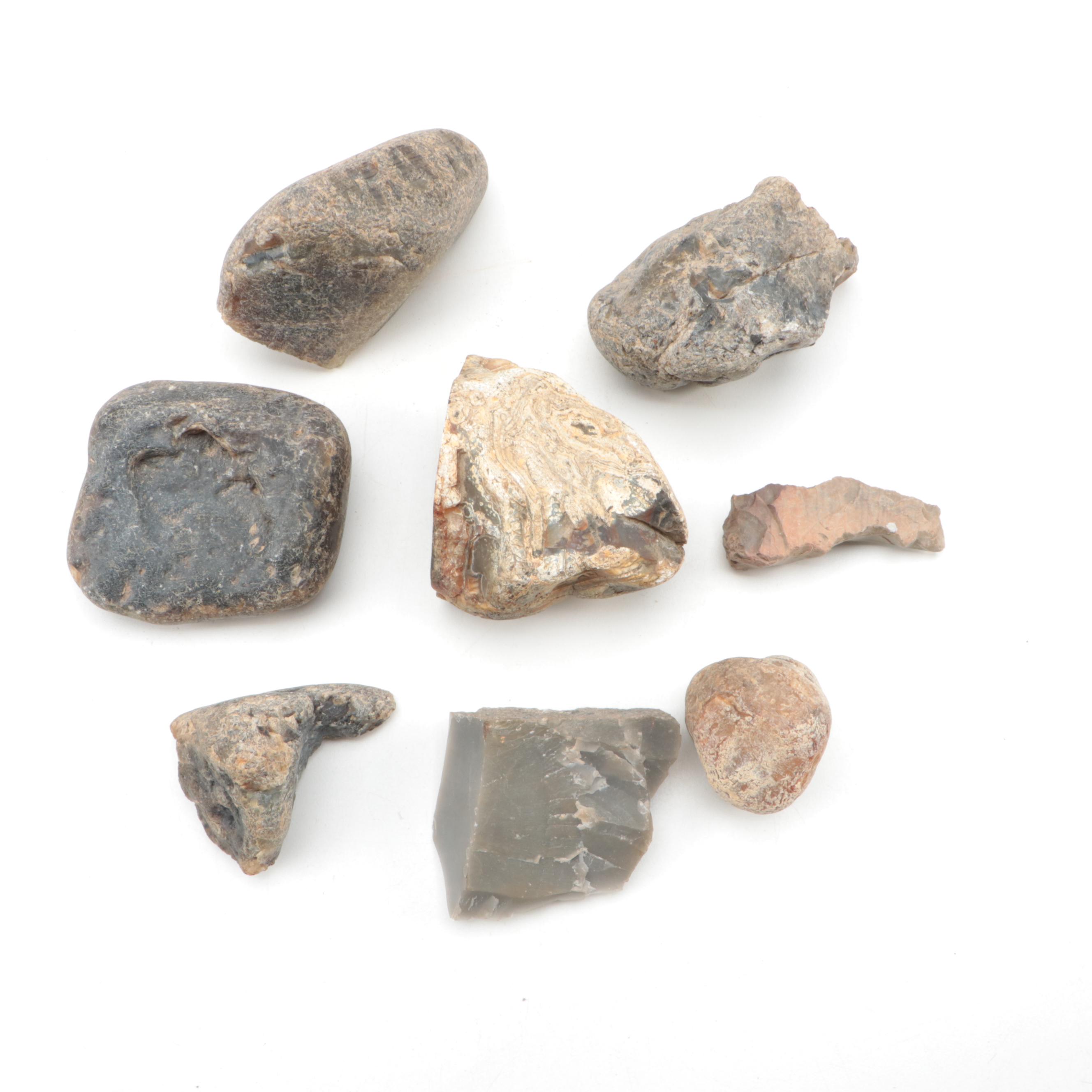 Rough Chalcedony and Jasper Mineral Specimens EBTH