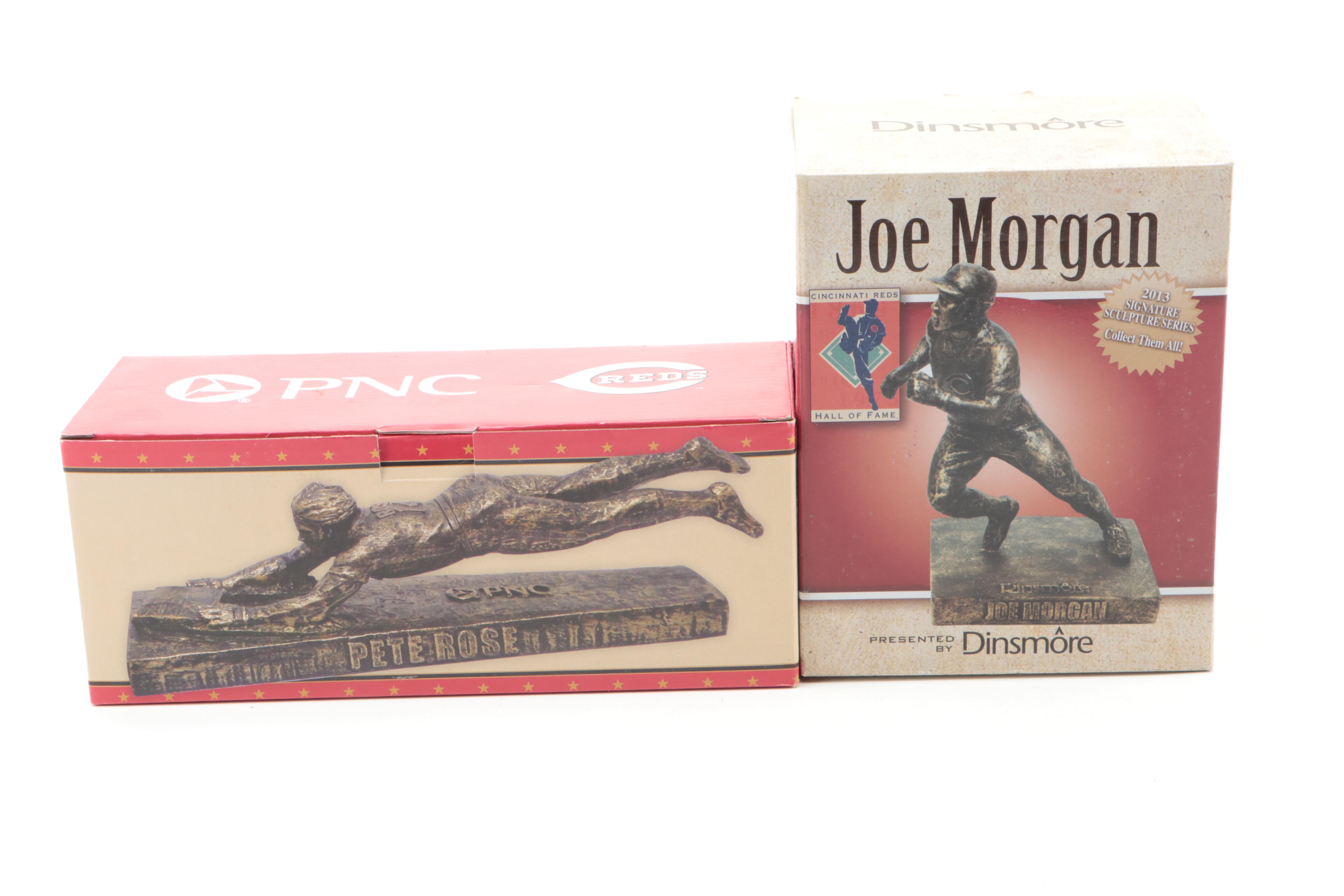 Dinsmore Cincinnati Reds Hall of Fame Statues with Rose, Bench and More