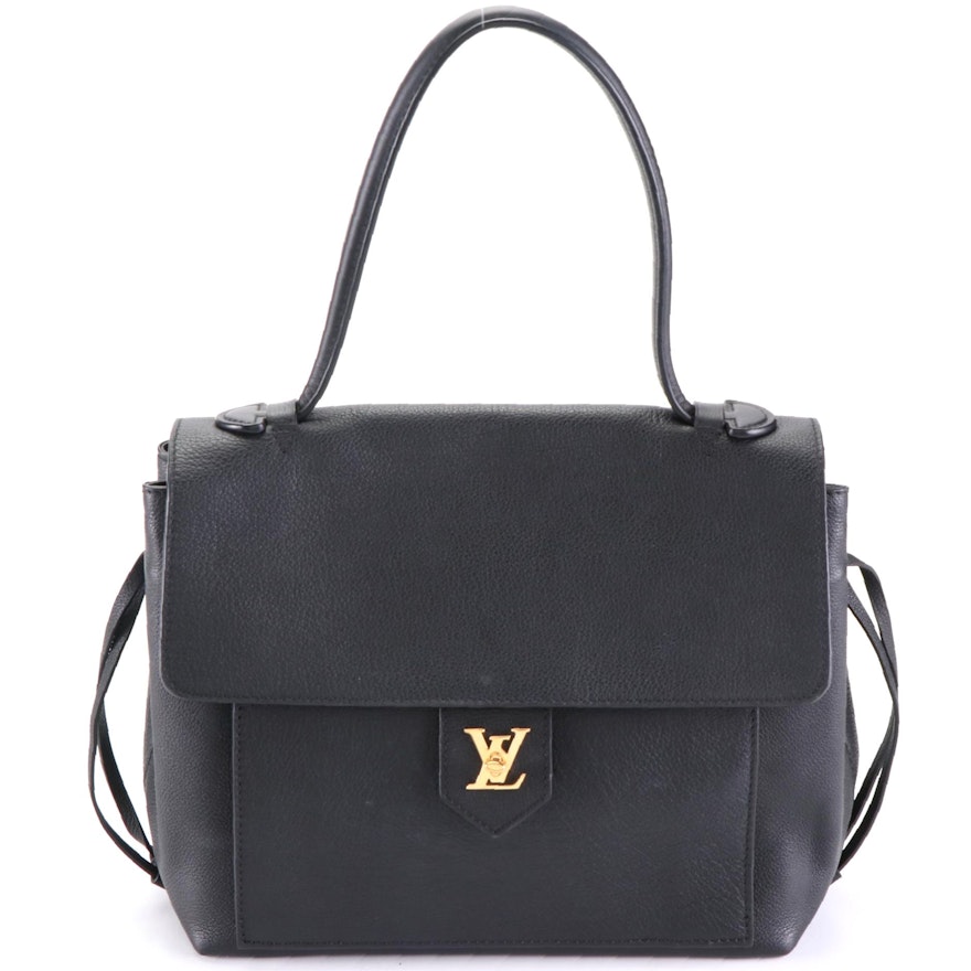 Louis Vuitton Lockme PM Shoulder Bag in Grained Leather