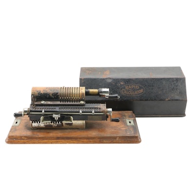 S. W. Allen Company Rapid Calculator Machine, Early 20th Century