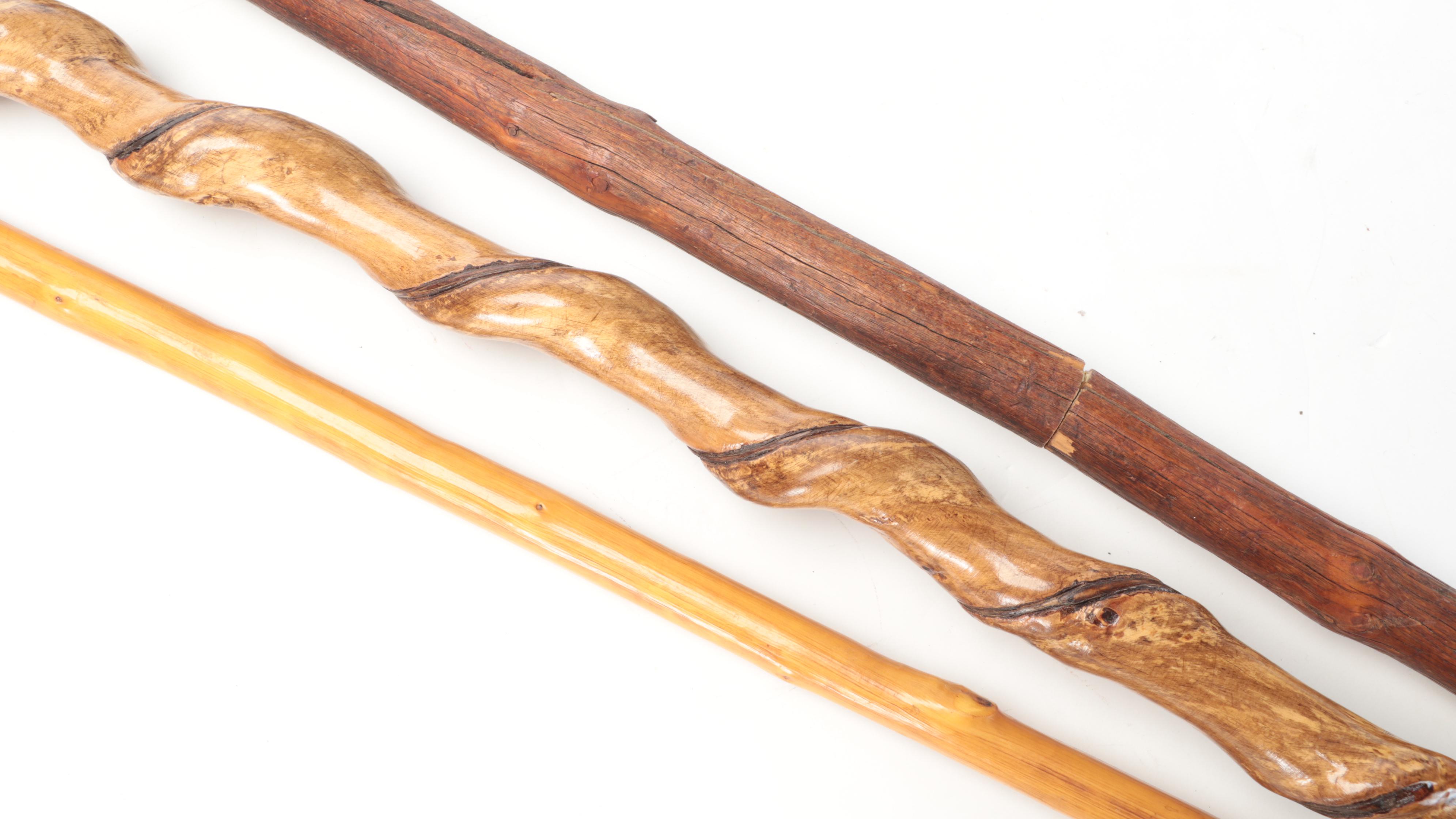 HandCarved Wooden Canes Including Thornwood and Bentwood EBTH