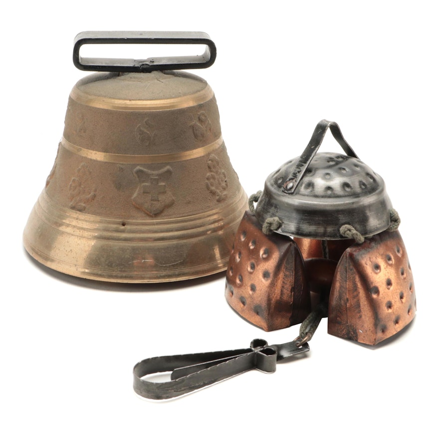 Gusset Alpine Brass Cow Bell and Other Bell