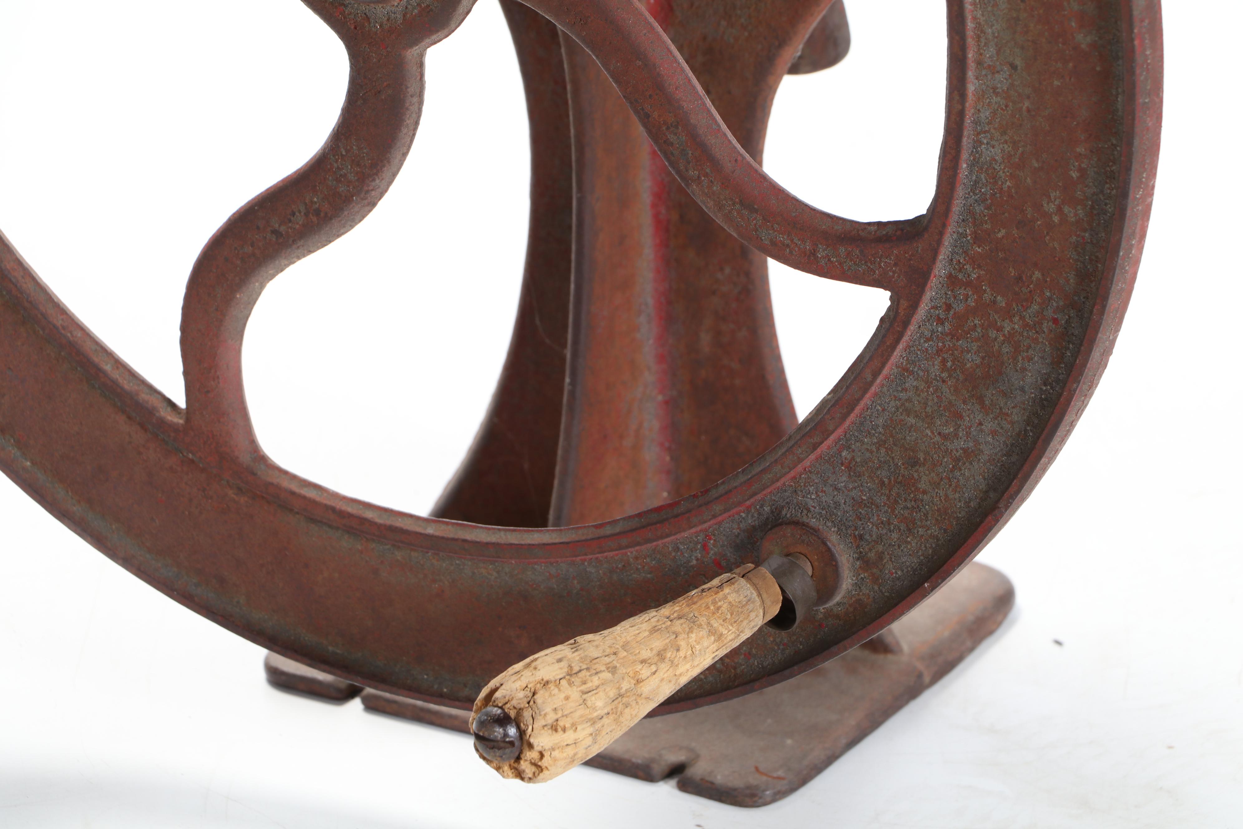 Hand Crank Cast Iron Industrial Coffee Grinder, Early 20th Century EBTH