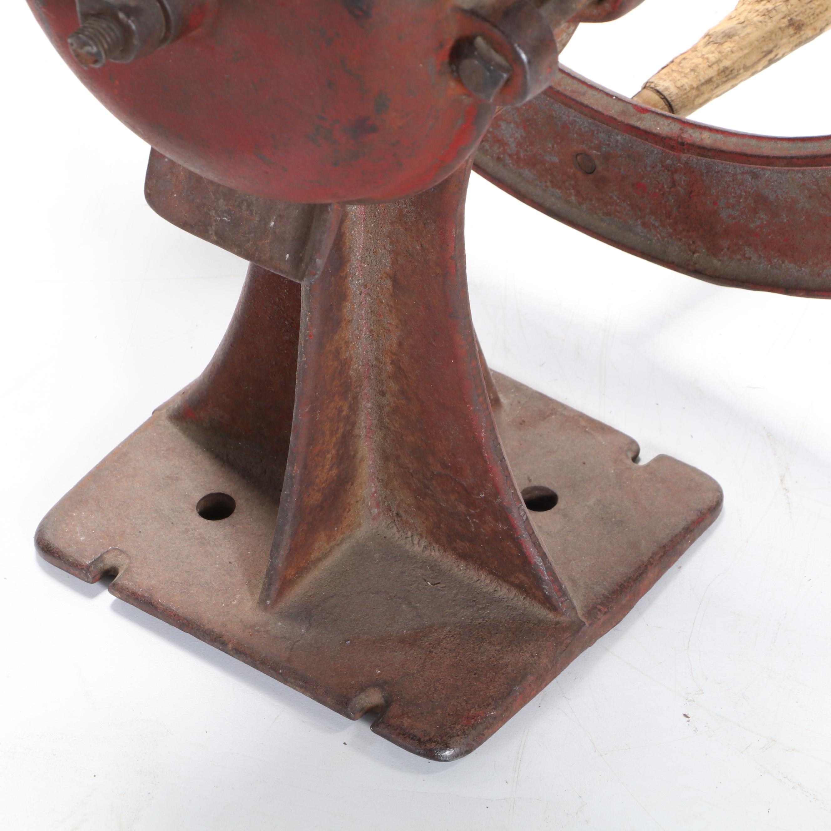 Hand Crank Cast Iron Industrial Coffee Grinder, Early 20th Century EBTH
