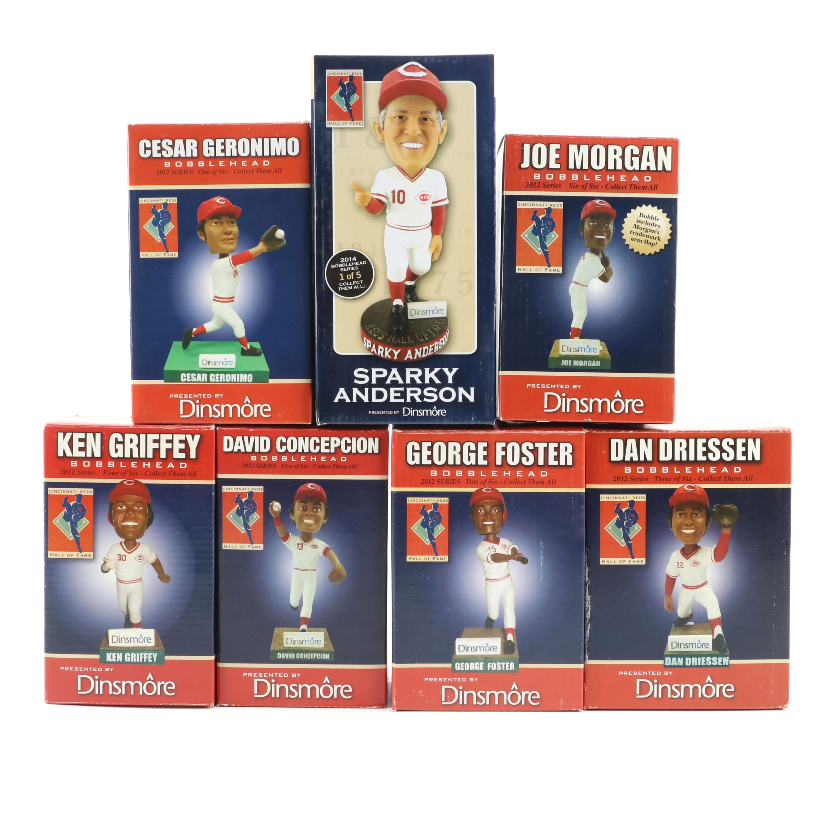 Dinsmore Cincinnati Reds Hall of Fame and Museum Bobbleheads with