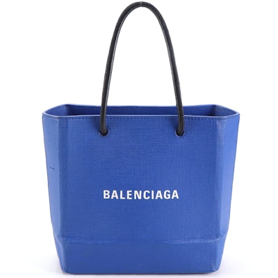 Balenciaga Leather Two-Way Shopping Tote