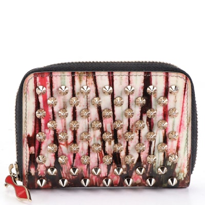 Christian Louboutin Panettone-Studded Coin Purse in Patent Leather