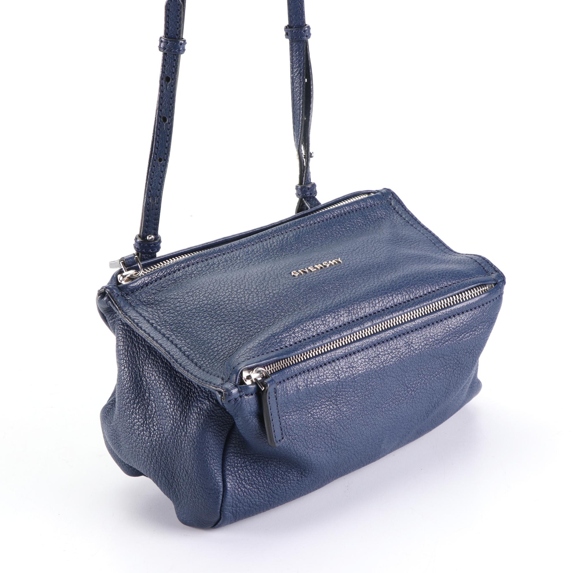 Givenchy Mini Pandora Bag in Blue Grain Leather EBTH