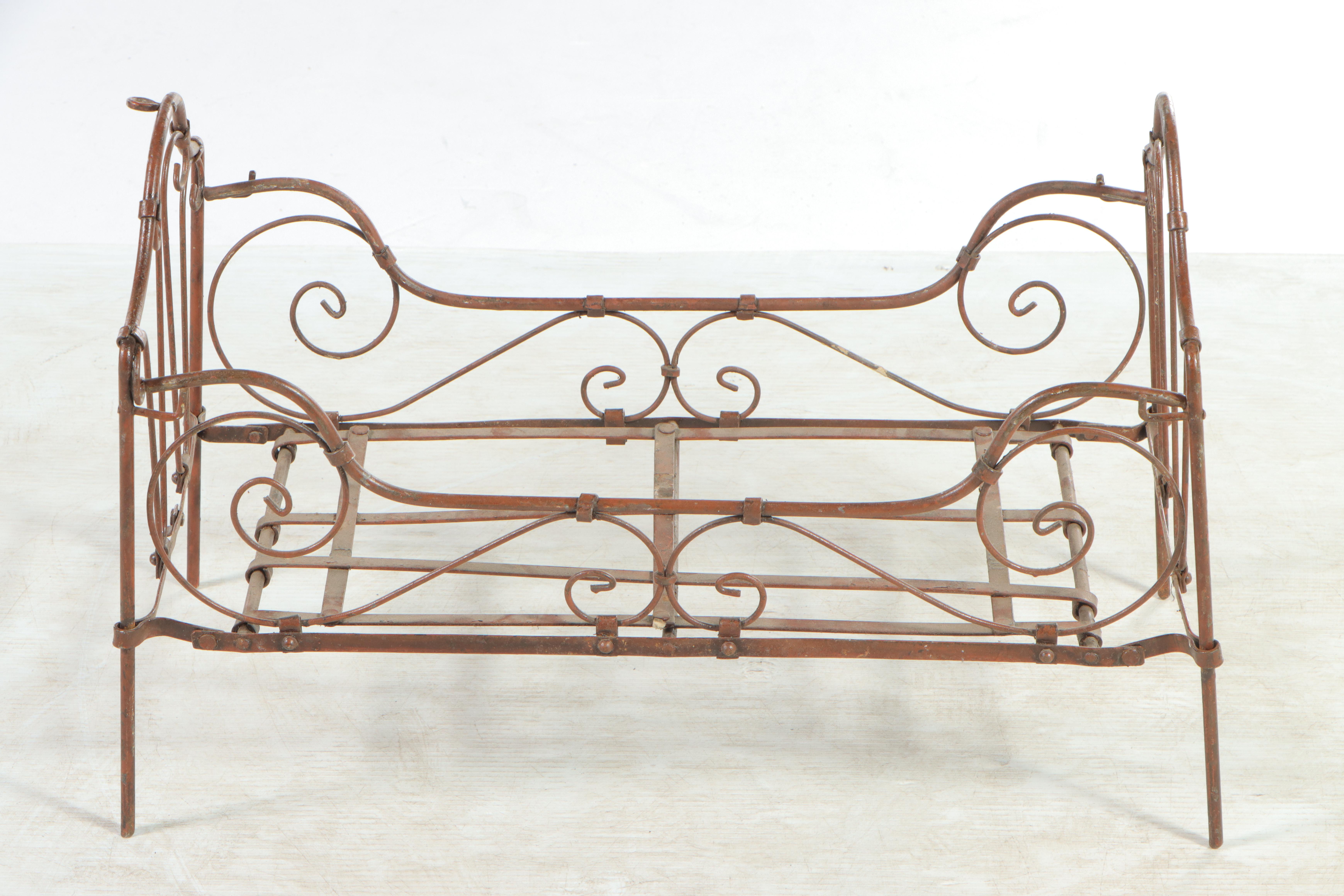 Victorian Style Wrought Iron Doll Bed, Early to Mid 20th Century EBTH