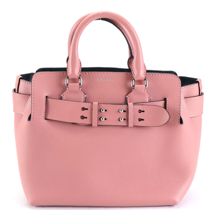 Burberry Belt Grained Leather Tote Bag