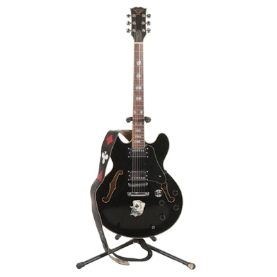 Playing Cards and Dice Themed S101 Electric Guitar with Shoulder Strap