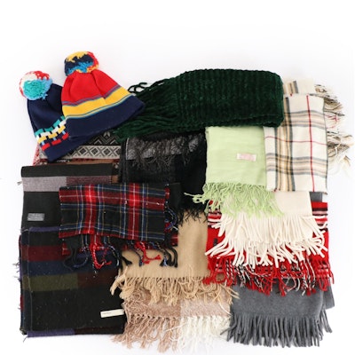 Perry Ellis, Smiley, Pashmire, Cashmink and Other Hats and Scarves
