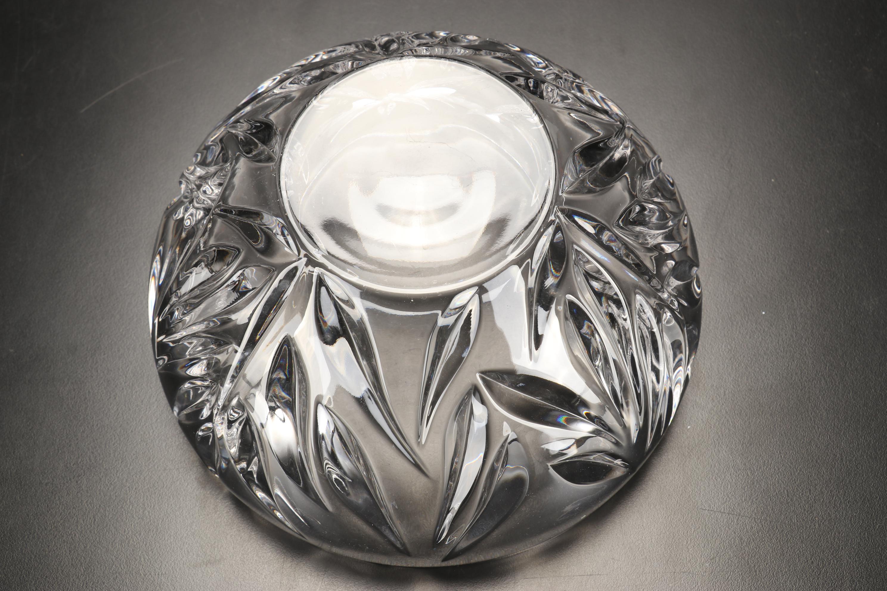 Waterford Crystal "Lismore" Hurricane Candle Holder, Kosta Boda Votive