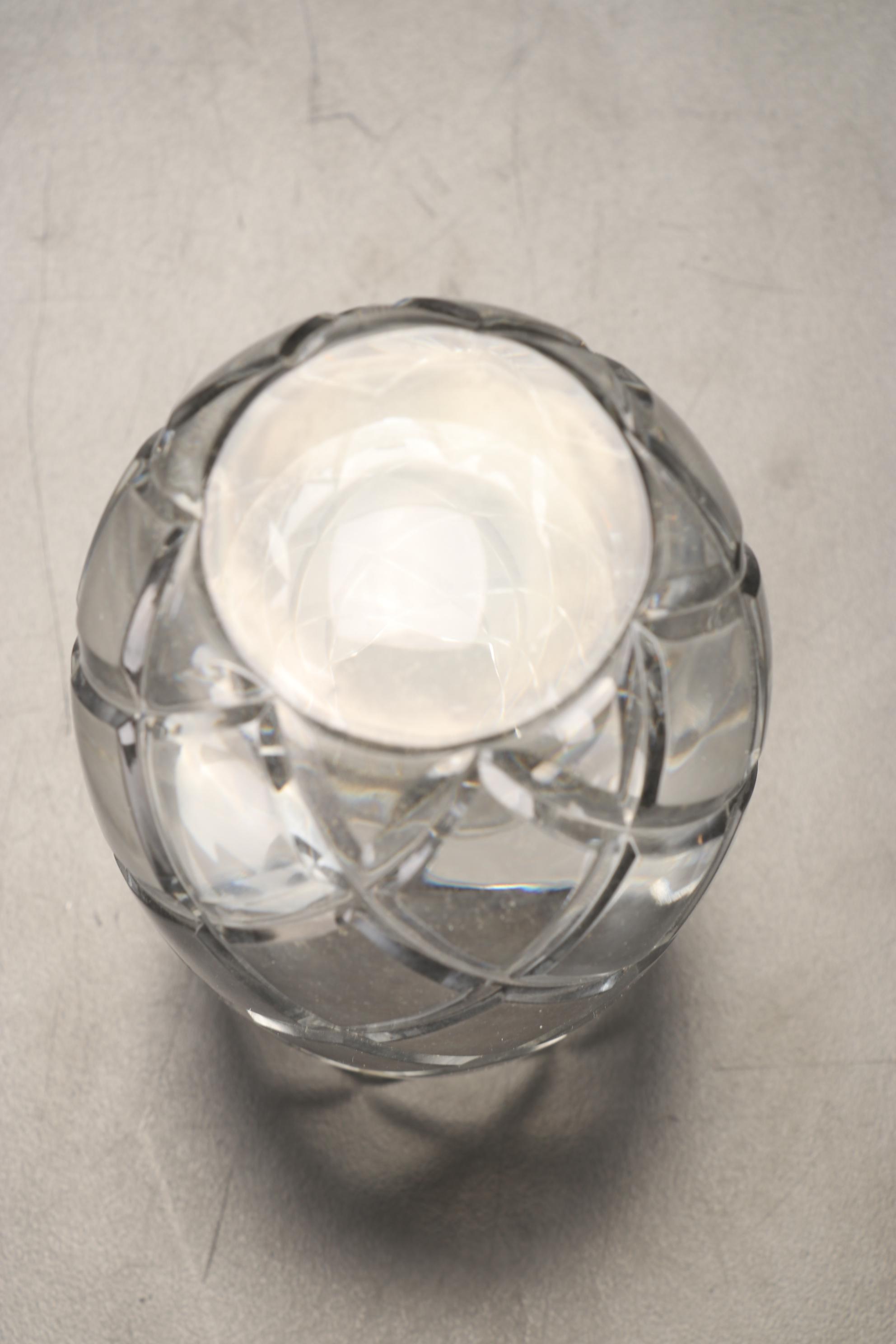 Waterford Crystal "Lismore" Hurricane Candle Holder, Kosta Boda Votive