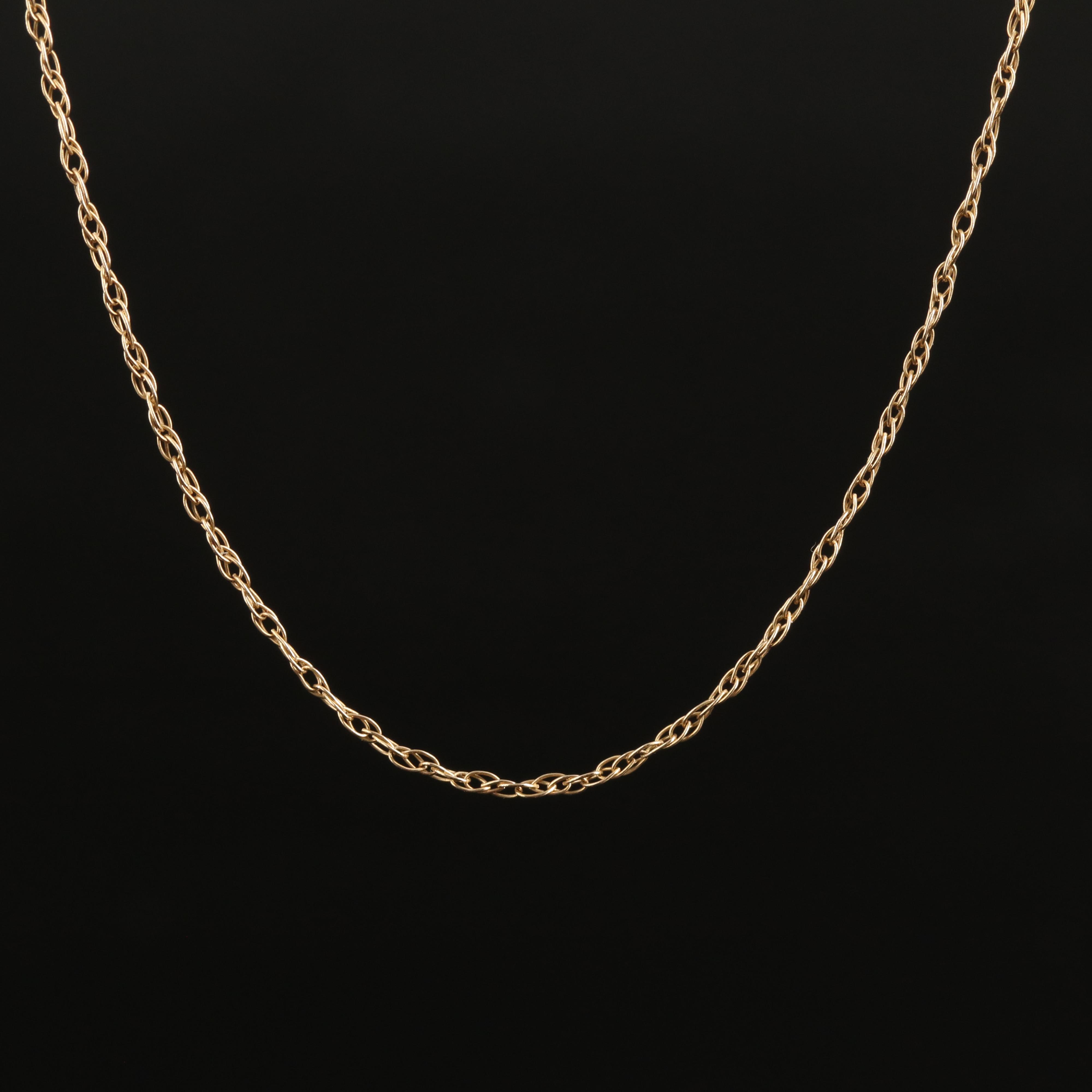14K Singapore Chain Necklace EBTH
