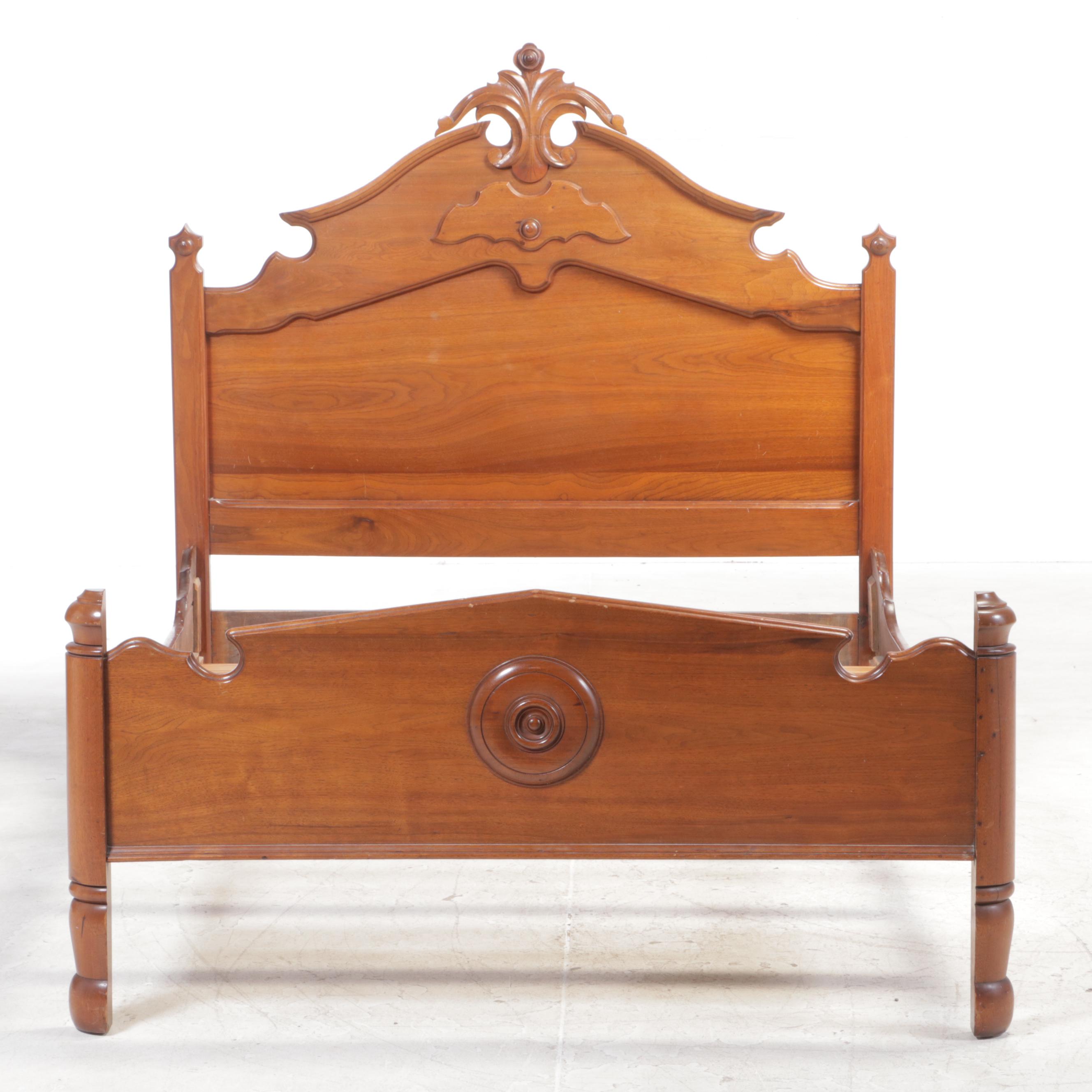 Victorian Walnut Bed Frame, Late 19th Century EBTH