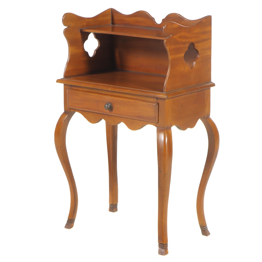 French Provincial Style Hardwood Nightstand