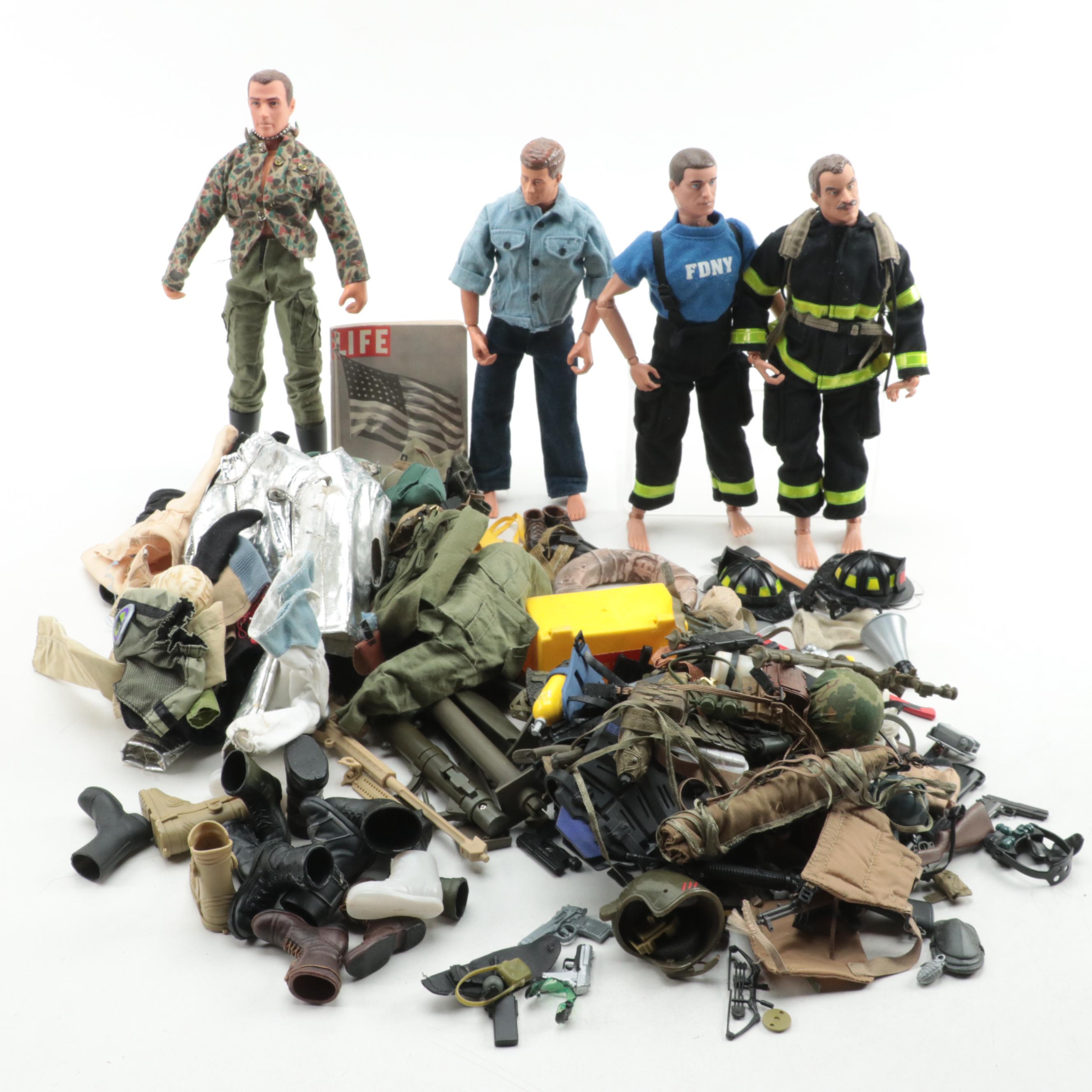 Hasbro G.I Joe and M&C Military, Fire Action Figures with Clothing, Accessories EBTH