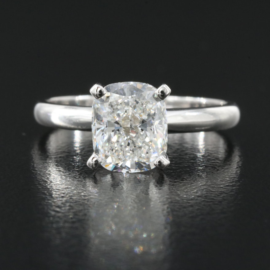 14K 2.12 CT Lab Grown Diamond Solitaire Ring