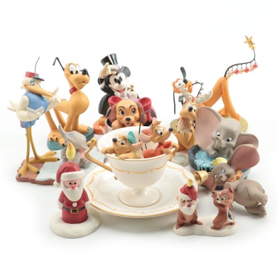 Walt Disney Classics Collection Ceramic Figurines, Late 20th Century
