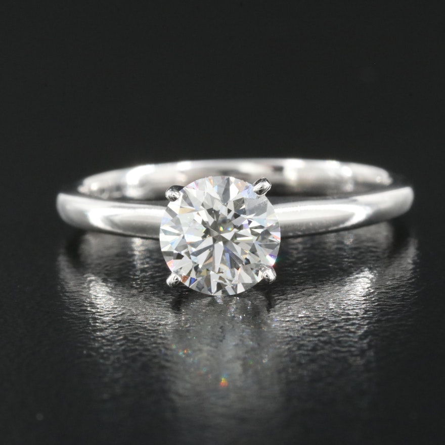 14K 0.92 CT Lab Grown Diamond Solitaire Ring