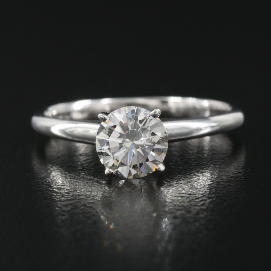 14K 0.89 CT Lab Grown Diamond Solitaire Ring