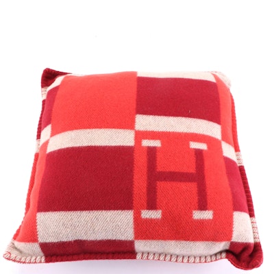 Hermès Avalon Bayadere Accent Pillow in Wool and Cashmere