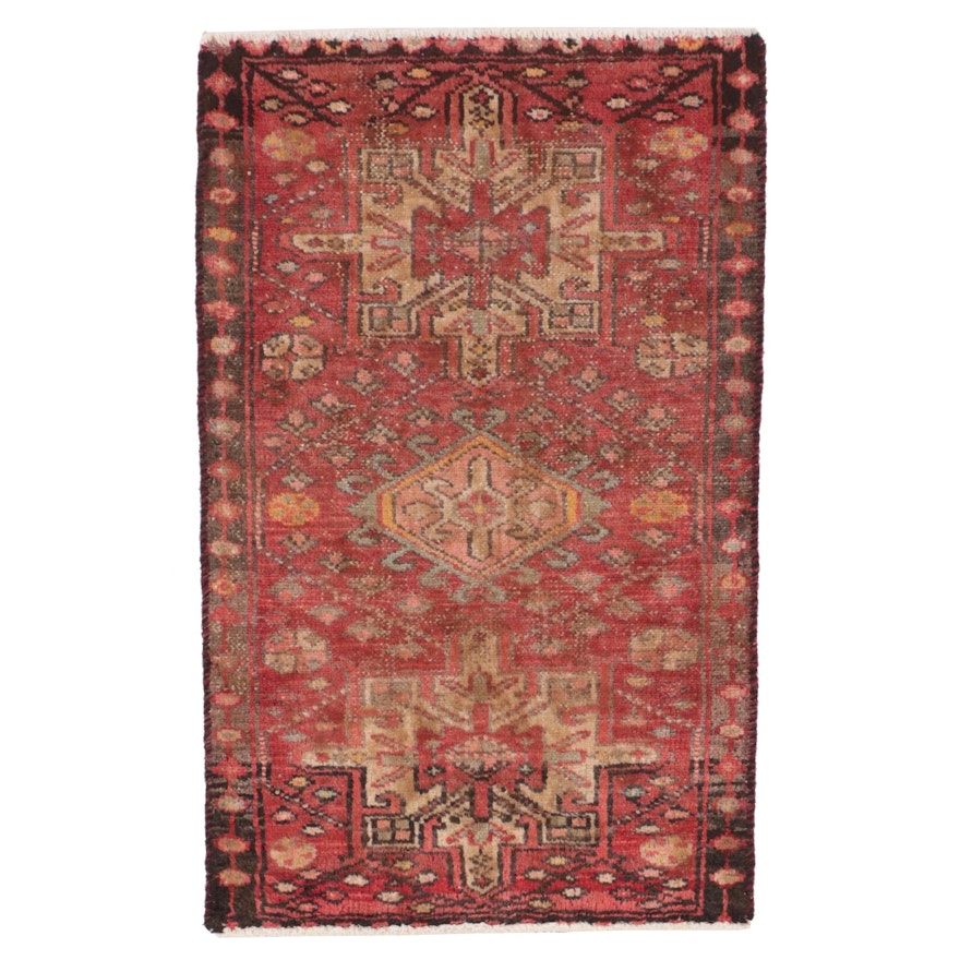 2'2 x 3'5 Hand-Knotted Persian Karaja Accent Rug