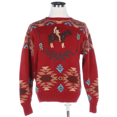 Men's Polo Ralph Lauren Western Collection Hand-Knit Sweater