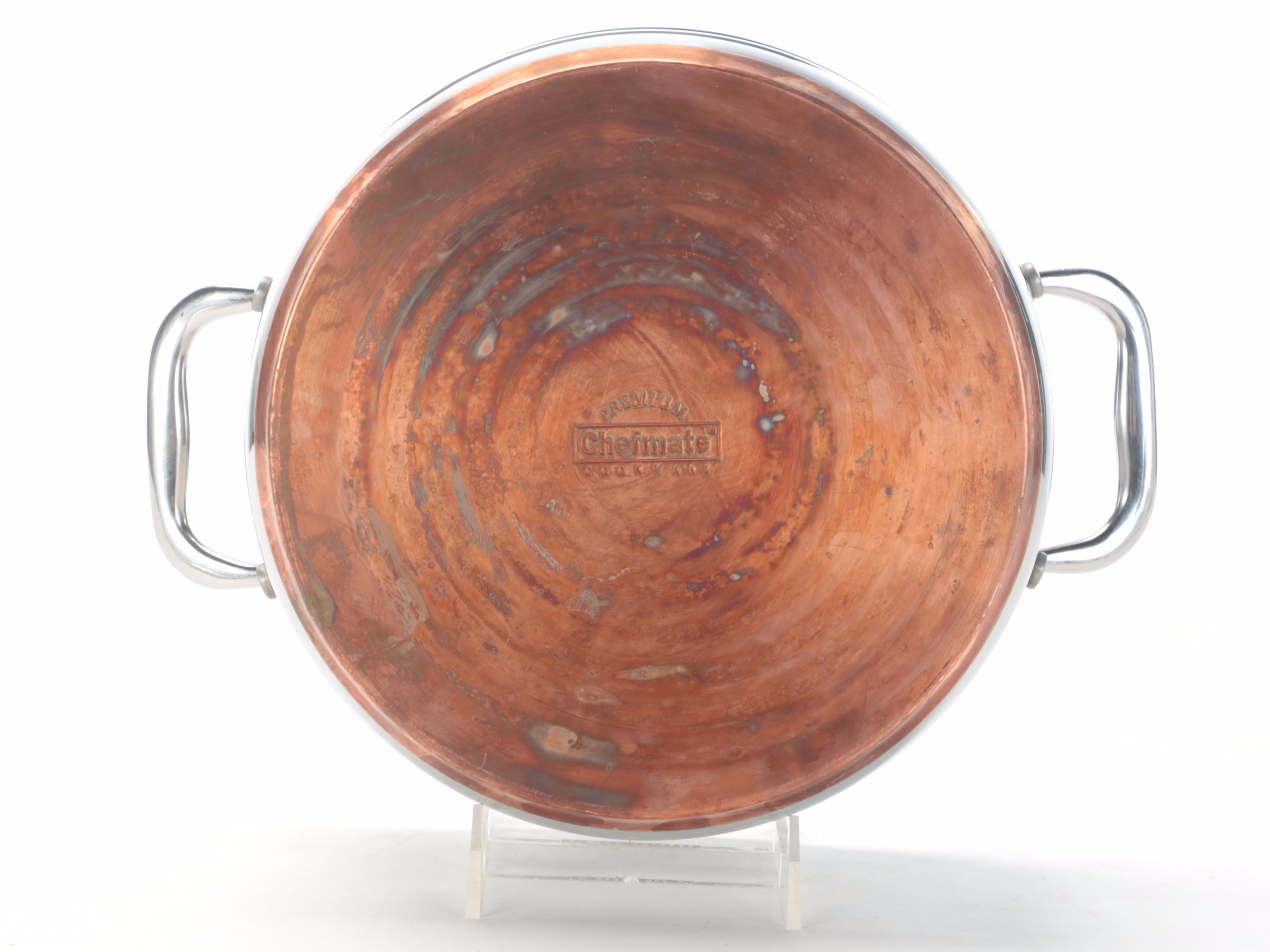 Chefmate Pots and Pans with Martha Stewart Collection Cutlery Set EBTH