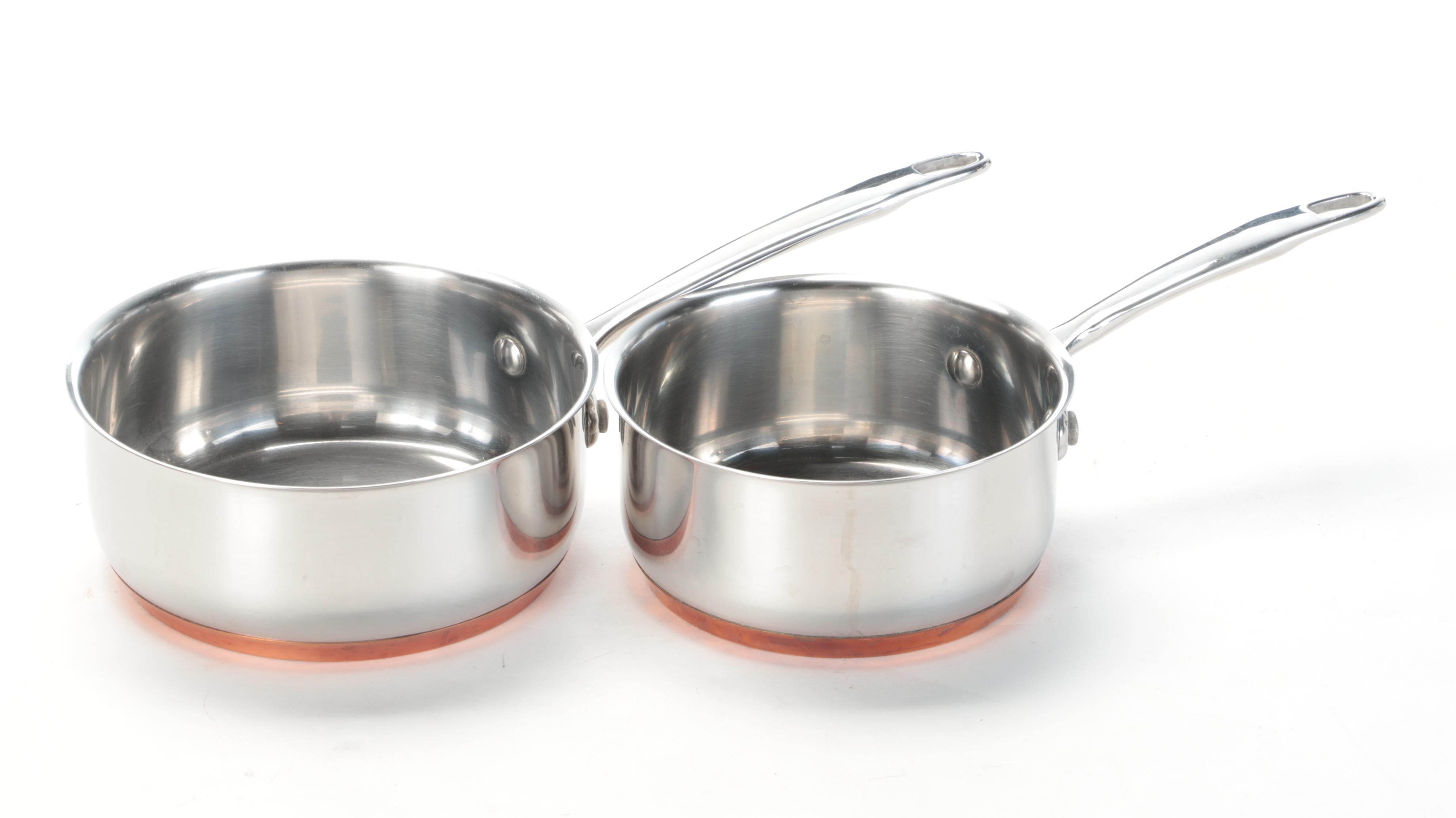 Chefmate Pots and Pans with Martha Stewart Collection Cutlery Set EBTH