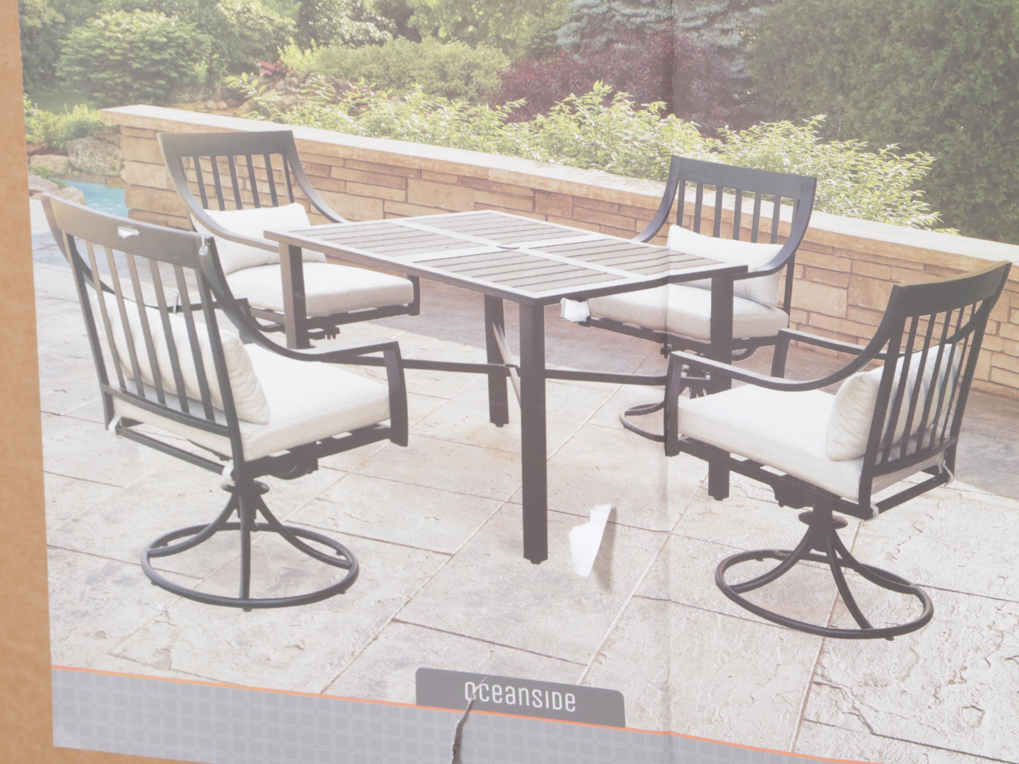 Living Accents Oceanside FivePiece Patio Dining Set EBTH